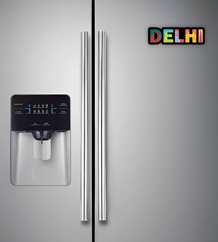 Delhi Fridge Magnet for Home Kitchen & Office Decor | Indian Souvenir Fridge Magnet | Refrigerator Door Decor Sticker